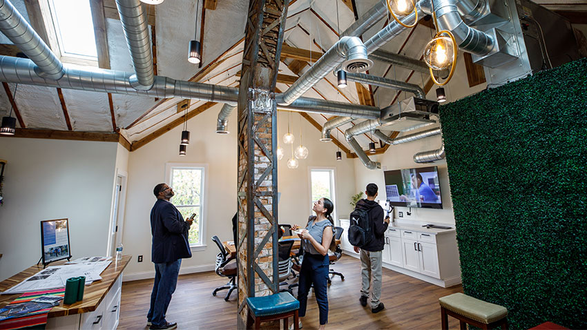 interior of Design Build Green Hub